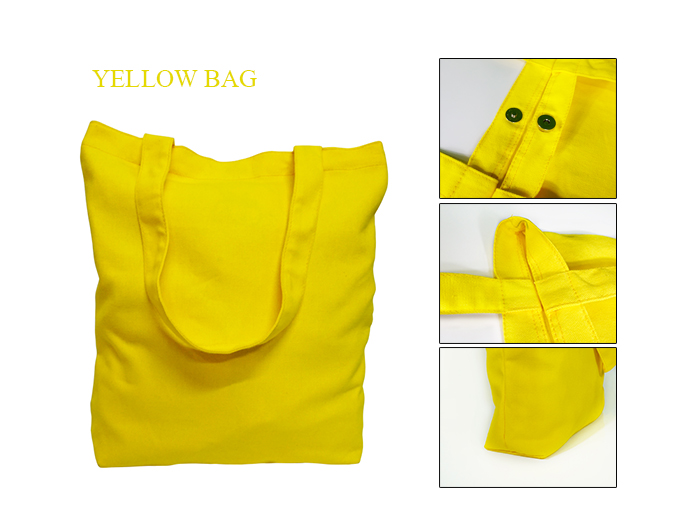 แบบกระเป๋าผ้าสีเหลือง